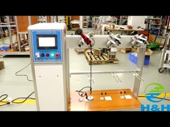 Equipo de prueba de electrodomésticos 3 estaciones que doblan el aparato de prueba para el cable de alimentación