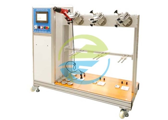 equipo de prueba del aparato electrodoméstico 60rpm 3 estaciones que doblan el aparato de prueba para el cable de la fuente