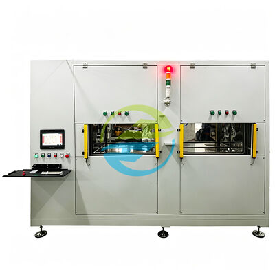 Buen precio Probador de fugas de helio al vacío de resorte neumático automático de doble cámara, dispositivo de alta precisión de ≤1×10⁻⁶ mbar·L/s con recuperación de helio para control de calidad de suspensión OEM en línea